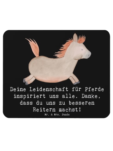 Mr. & Mrs. Panda Mauspad Reitsport Trainerin Inspiration mit Spruch in Schwarz