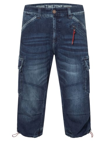 Timezone Denim Cargoshorts in Jeansoptik mit Stretch in Navy