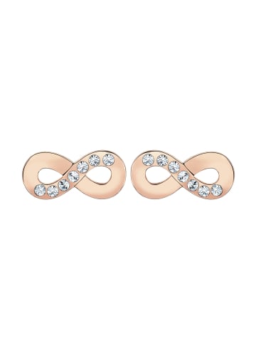 Elli Ohrringe 925 Sterling Silber Infinity in Rosegold