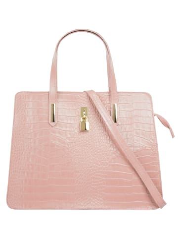 Cluty Handtasche echt Leder in rosa