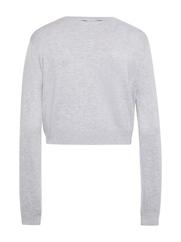 NAEMI Damen Cardigan in Grau Melange