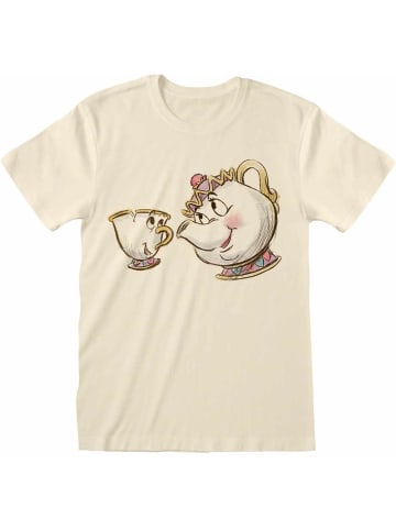 Disney Beauty and the Beast  T-Shirt "Chip And Mrs Potts Sketch T-Shirt" in Gelb