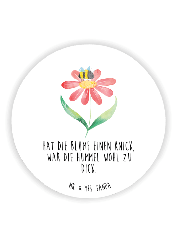 Mr. & Mrs. Panda magnet Hummel Blume mit Spruch in Weiß