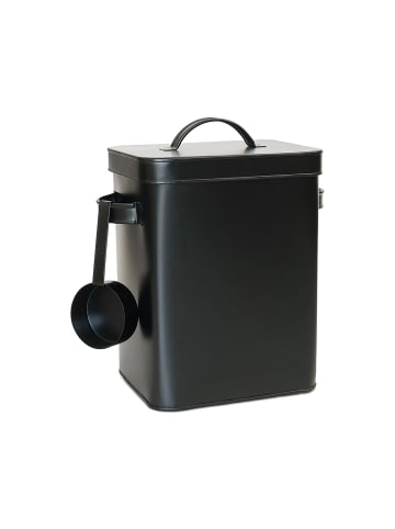 relaxdays Metallbox in Schwarz - 6,5 Liter