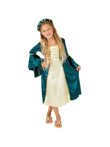 tectake Prinzessin/Edelfrau, in blau, Gr. 164 (13-14 Jahre), Langes Kleid