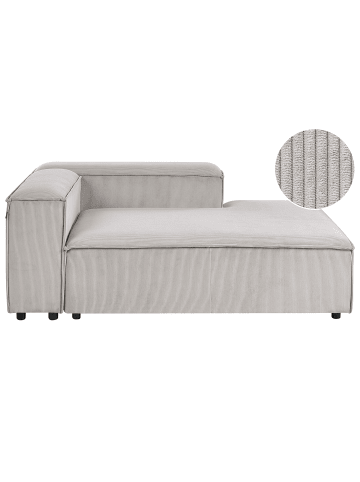 Beliani Chaiselongue ARDAL in Beige/Schwarz - (W) 119 x (H) 68 x (L) 180 cm linksseitig