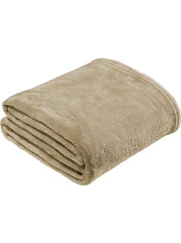 REDBEST Fleece, Microfaser Wohndecke Amarillo in beige