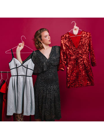 relaxdays 200x Drahtbügel in Weiß