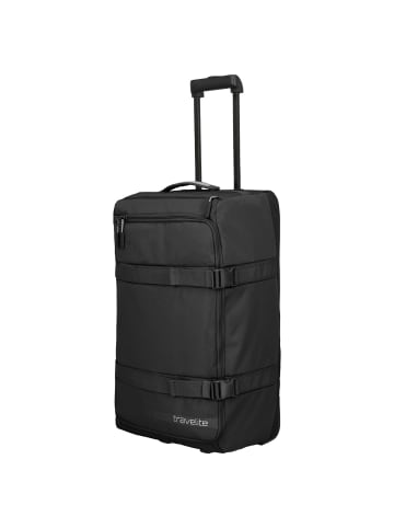 travelite Kick-Off - Rollenreisetasche L 68 cm (schwarz) in schwarz