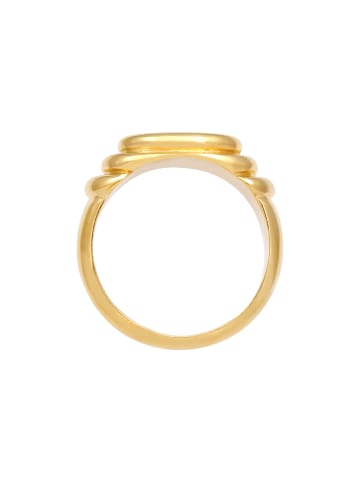Elli Ring 925 Sterling Silber Siegelring in Gold