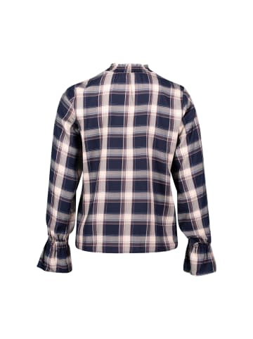 Zero  Bluse mit Rüschen in Dark BlueBeige