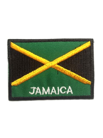 Catch the Patch Jamaica Flagge FahneApplikation Bügelbild inGrün