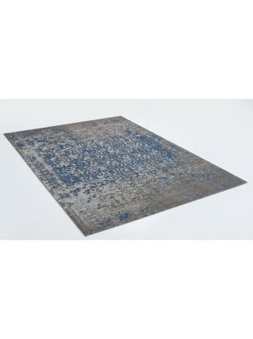 Kayoom Wohnzimmer Teppich – Kurzflorteppich Sunny 310 in beige - blau - rechteckig