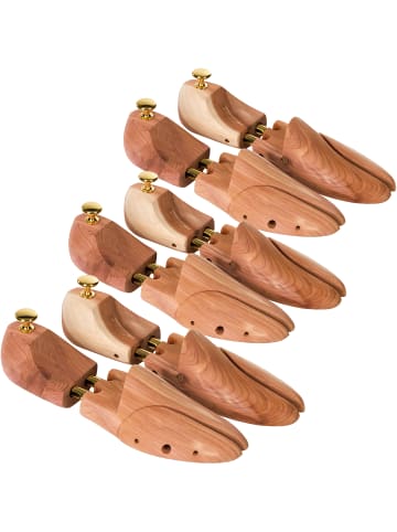tectake 3 Paar Spiral-Schuhspanner, gute Luftzirkulation