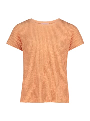 Betty Barclay Strukturshirt mit U-Boot-Ausschnitt in Peach