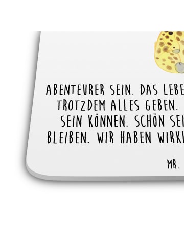 Mr. & Mrs. Panda Bierdeckel Giraffe Blumenkranz mit Spruch in Weiß