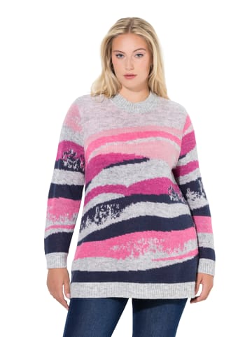 Ulla Popken Pullover in hellgrau mélange