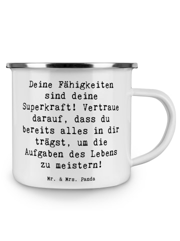 Mr. & Mrs. Panda Teetasse Spruch Vertrauen in Fähigkeiten mit Sp... in Weiß