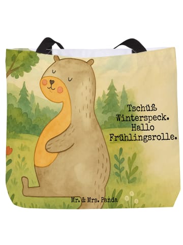 Mr. & Mrs. Panda Shopper Otter Bauch Design mit Spruch in Weiß