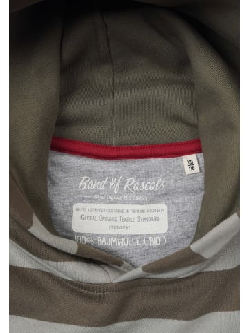 Band of Rascals Kapuzenpullover " Striped " in olive-moos