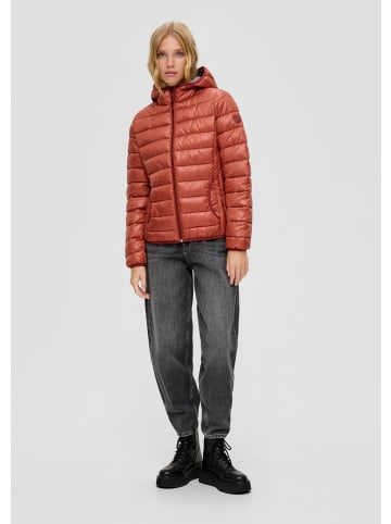 QS Outdoor-Jacke langarm in Braun-rot