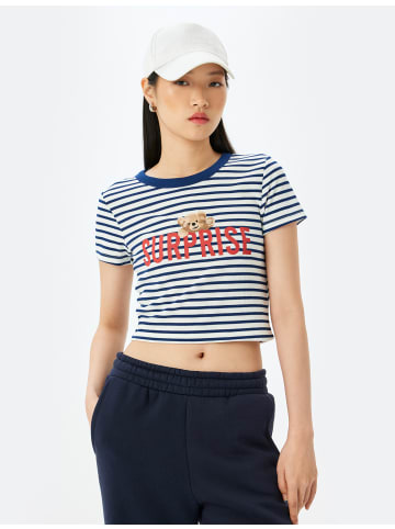 KOTON TSHIRT SS in Marineblau Gestreift