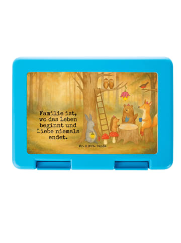 Mr. & Mrs. Panda Bentobox Waldtiere Picknick Design mit Spruch in Weiß