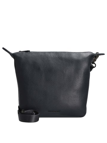 Mandarina Duck Mellow Leather - Schultertasche 28 cm (nero) in dress blue