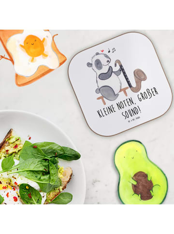 Mr. & Mrs. Panda Flaschenuntersetzer Bassklarinette Sound mit Sp... in Weiß