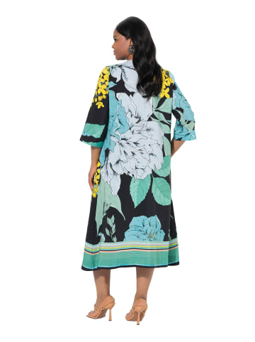 Ulla Popken Midikleid in schwarz