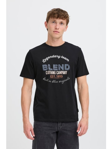 BLEND Rundhalsshirt BHBenop 2er-Pack in Schwarz