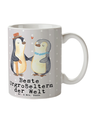 Mr. & Mrs. Panda Teetasse Pinguin Beste Urgroßeltern der Welt mi... in Grau Pastell