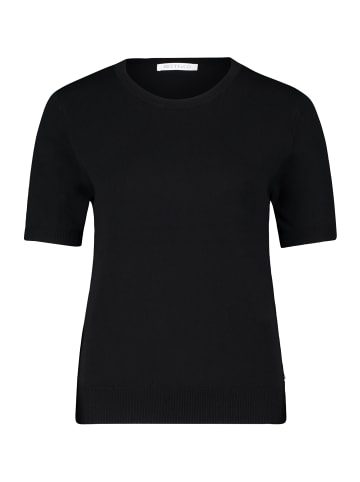 BETTY & CO Feinstrickpullover mit Rundhalsausschnitt in Schwarz
