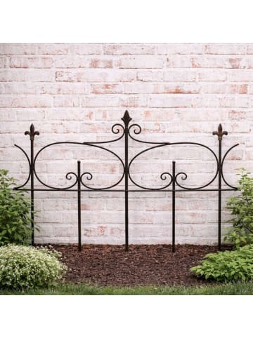 AltoBelli Rankgitter CIELO Metall Zaun Antik Rost Braun Lackiert 80x50 cm