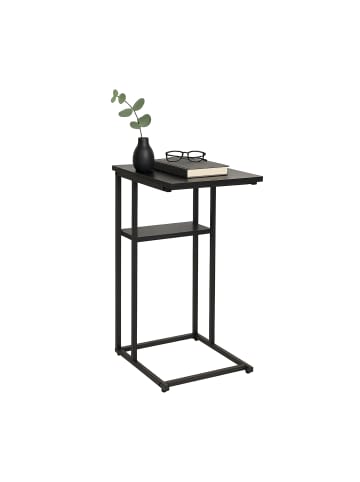 relaxdays Beistelltisch in Schwarz - (B)40 x (H)60 x (T)30 cm