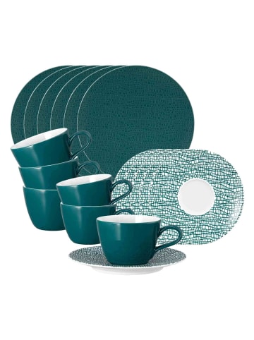 Seltmann Weiden 18er Set Kaffeeservice Life Fashion in Trendy Petrol