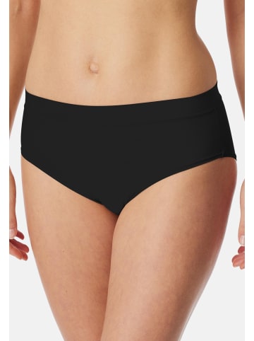 Schiesser Midi Slip Unique Micro in Schwarz / beige