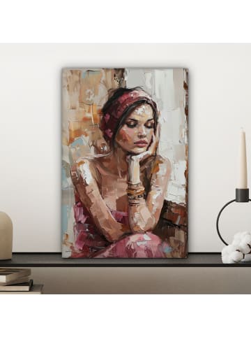 MuchoWow Leinwand bilder Träumendes Porträt (BxH)