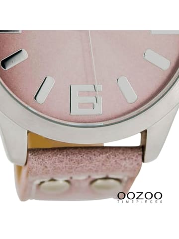 Oozoo Analog-Armbanduhr Oozoo Timepieces rosa extra groß (ca. 46mm)