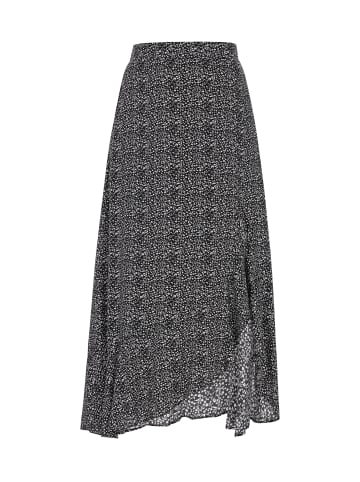 Usha Women Skirt in black white