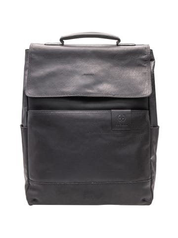 Strellson Hyde Park Theodore Business-Rucksack Leder 43 cm Laptopfach in black