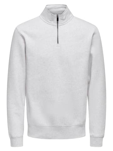 ONLY & SONS Sweattroyer Ceres in Light grey melange