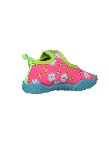 Playshoes Aqua-Schuh Blumen in Pink