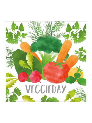 ppd 20er Set Papier Servietten 33 x 33 cm in VeggieDay