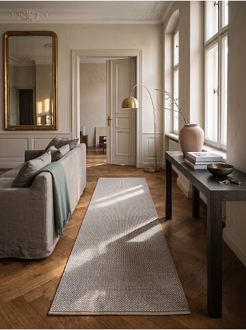 KADIMA DESIGN Teppichläufer Uni pflegeleicht Wohnzimmer Schlafzimmer Flur Esszimmer in Beige