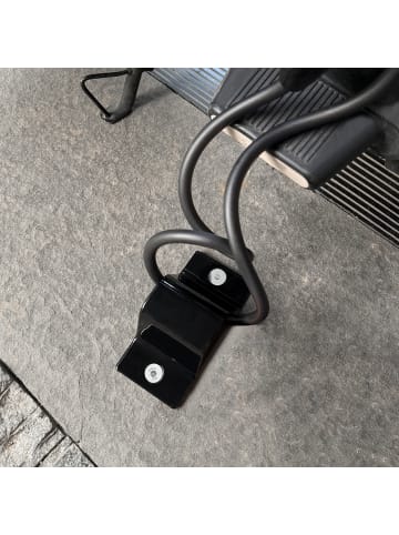 relaxdays Wand- und Bodenanker in Schwarz