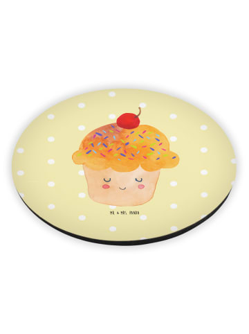 Mr. & Mrs. Panda magnet Cupcake ohne Spruch in Gelb Pastell