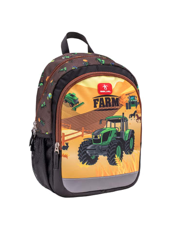 Belmil Kindergartenrucksack "Kiddy Plus Farm" - Brustgurt, Namensschild