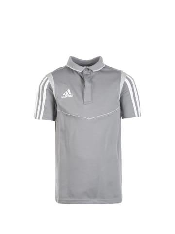 adidas Performance Poloshirt Tiro 19 in grau / weiß