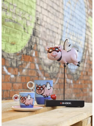 Goebel Künstlertasse " Ed Heck- When Pigs Fly " in Bunt